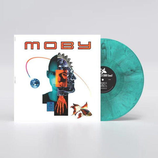 Moby (Black, White & Blue Marbled Colored Vinyl, 140 Gram Vinyl) - Moby